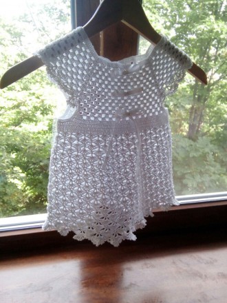 Крестильный нарядный комплект для девочки белоснежный воздушный ручной работы. С. . фото 6