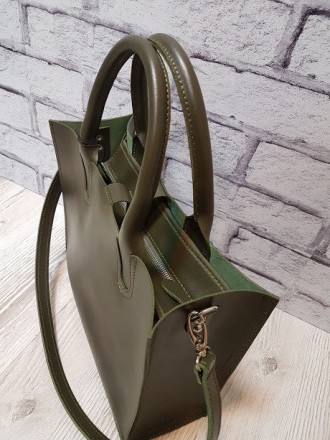 Элегантная и утонченная классическая сумка "СОЛО", выполненная из натуральной ко. . фото 4