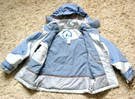 Зимова термо куртка Quechua, ріст 130 см, на 8 років, для дівчинки. Довжина по с. . фото 3