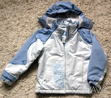 Зимова термо куртка Quechua, ріст 130 см, на 8 років, для дівчинки. Довжина по с. . фото 1