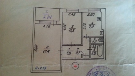 Продам двухкомнатную квартиру с удобным месторождением для жизни на Космонавтов.. Саксаганский. фото 3