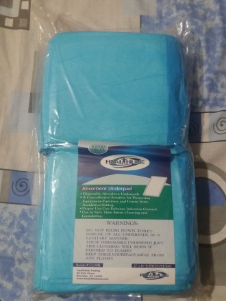 Продам одноразовые пеленки фирмы Disposable Underpads размер 60 х 90 см. Продажа. . фото 2
