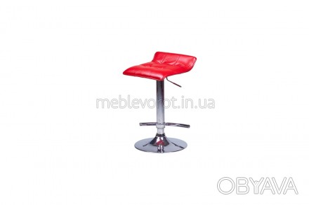 Барный стул.

Цвет: Красный.

Сидушка - кожзам, Основа - хром.

Регулируем. . фото 1