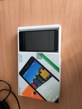 Продам Windows Phone Lumia 535 Dual Sim повний комплект коробка бумажки зарядне . . фото 2
