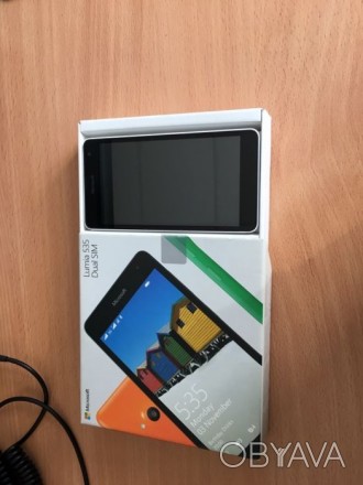 Продам Windows Phone Lumia 535 Dual Sim повний комплект коробка бумажки зарядне . . фото 1