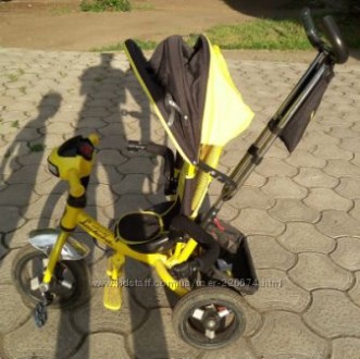 Детский трёхколёсный велосипед Lamborghini (Ламбортрайк) на надувных колесах и с. . фото 3