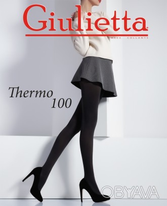 Теплые осенне-зимние колготки из плотной микрофибры 3D Giulietta Thermo плотност. . фото 1