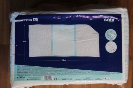 Одноразовые пеленки Seni Soft с «крыльями», размер - 90x170 см. 
предназначены . . фото 3