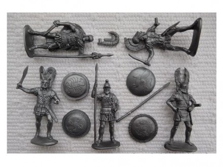 солдатики - 5 древних греков в отличном состоянии ( пластик ). . фото 6