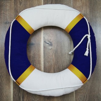 Интерьерная подушка «Спасательный круг» входит в серию «Море». 

 

Диаметр . . фото 4