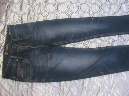 джинсы теплые на флисе,синего цвета( Турция),в отличном состоянии,без потертосте. . фото 4