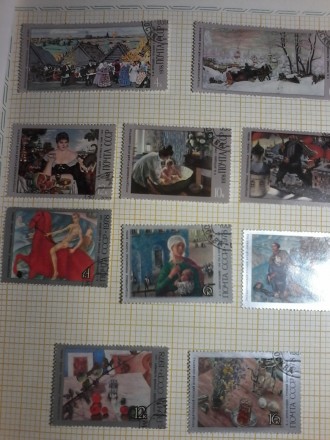 Коллекция марок Живопись,новые гашеные, 1976-1978 гг, 75 шт. 2000 грн.. . фото 3