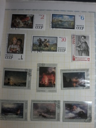 Коллекция марок Живопись,новые гашеные, 1976-1978 гг, 75 шт. 2000 грн.. . фото 5