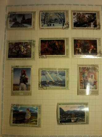 Коллекция марок Живопись,новые гашеные, 1976-1978 гг, 75 шт. 2000 грн.. . фото 2