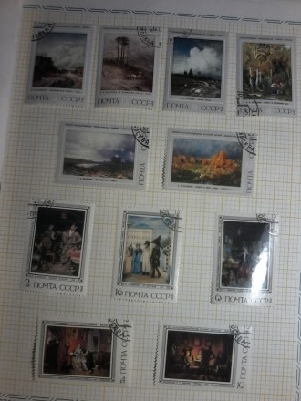 Коллекция марок Живопись,новые гашеные, 1976-1978 гг, 75 шт. 2000 грн.. . фото 4