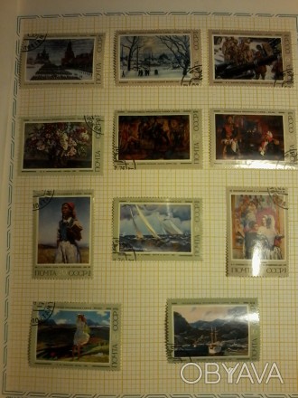 Коллекция марок Живопись,новые гашеные, 1976-1978 гг, 75 шт. 2000 грн.. . фото 1