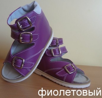 Ортопедическая обувь босоножки, модель" Весна", синие с жестким задником, супина. . фото 4