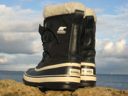 Зимние теплые ботинки Sorel Waterproof. Размер 35.
Утепленные - толстая войлочн. . фото 3