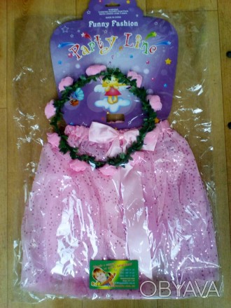 Маскарадный костюм Цветочная фея/ Фея квітів

юбка31см,  веночек

в кульке,6. . фото 1