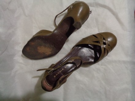 Продам туфли-босоножки классика кожаные ( SACHA London ) болотного цвета на небо. . фото 8