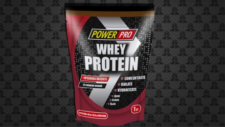Power Pro Whey Protein 1 кг со вкусам шоколада, банана, ванили, вишни и клубники. . фото 6