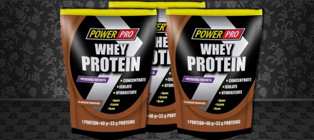 Power Pro Whey Protein 1 кг со вкусам шоколада, банана, ванили, вишни и клубники. . фото 5