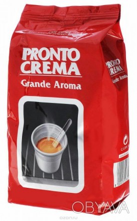 Кофе в зернах Pronto Crema Grande Aroma 1 кг — это бленд кофе от Lavazza. Неповт. . фото 1