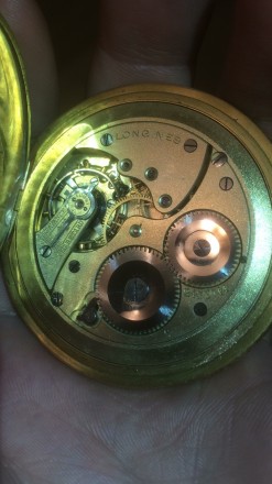 антиквариат, Швейцарские золотые часы "Longines"Карманны,мужские.3 крышки - одна. . фото 2