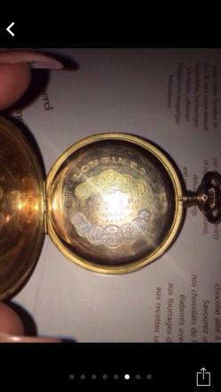 антиквариат, Швейцарские золотые часы "Longines"Карманны,мужские.3 крышки - одна. . фото 8