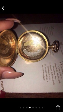 антиквариат, Швейцарские золотые часы "Longines"Карманны,мужские.3 крышки - одна. . фото 6