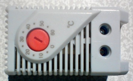 терморегулятор 2кВт (нормально закрытый) компактный регулируемый регулятор темпе. . фото 4