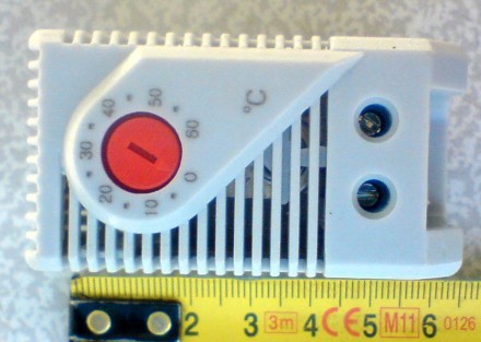 терморегулятор 2кВт (нормально закрытый) компактный регулируемый регулятор темпе. . фото 2