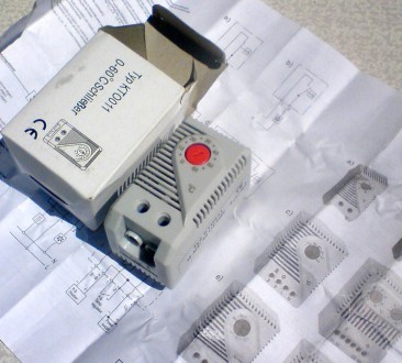 терморегулятор 2кВт (нормально закрытый) компактный регулируемый регулятор темпе. . фото 8