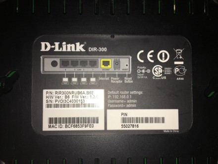 Продается D-Link Dir 300 Ver.B6 Wi-Fi роутер в рабочем состоянии. Использовался . . фото 5