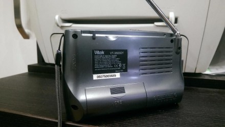 Радиоприёмник цифровой Vitek-VT 3583. 
FM / AM / MW / SW диапазоны 

LCD-дисп. . фото 3