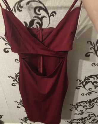 Продам бардовое платье , очень красивое и сексуальное!( купила , но муж не разре. . фото 3