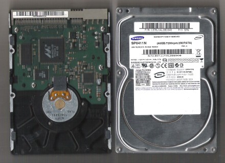 Продам  недорого жёсткий  диск SAMSUNG, 3,5” РATA (IDE), 40 гб, б/у .Тонкий (SLI. . фото 2