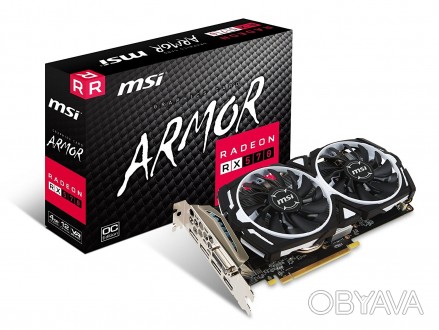 Новые видеокарты MSI Radeon RX 570 ARMOR 4G OC. Видеокарты покупались в США, гар. . фото 1