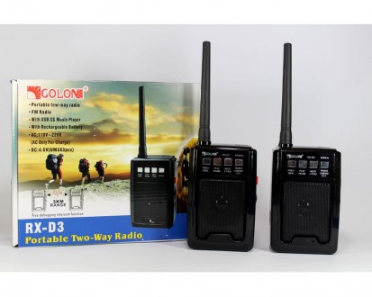 Радиоприемник с рацией GOLON RX-D3 USB/SD/АКБ​
Радиоприемник, музыкальная колон. . фото 6