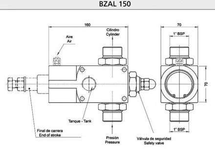 Самосвальный клапан BZAL 100 - 150 
Клапан сделан из алюминия, очень легкий, ле. . фото 3