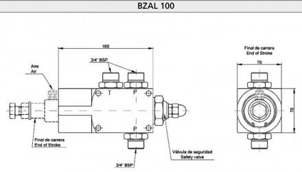 Самосвальный клапан BZAL 100 - 150 
Клапан сделан из алюминия, очень легкий, ле. . фото 4