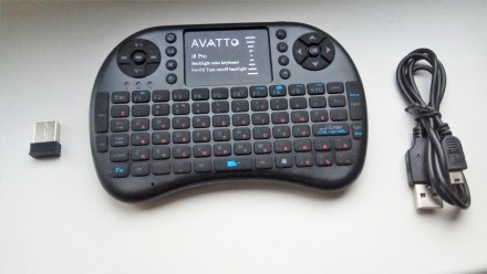 Беспроводная мини клавиатура AVATTO i8 Pro с сенсорной панелью для удобного упра. . фото 3
