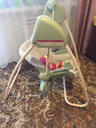 Продается стул для кормления в хорошем состоянии, оливкового цвета. Стул при жел. . фото 6