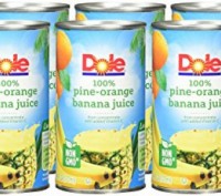 Dole Juice, Pineapple, 6 Ounce Cans (Pack of 6)
Сок Доле, "Ананас-апельсин-бана. . фото 2