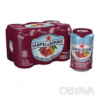 Sanpellegrino Orange Sparkling Fruit Beverage, 11.15 fl oz. Cans (6 Count) 
Сан. . фото 1