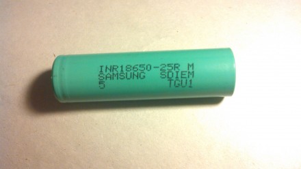 Аккумулятор INR18650 25R M Samsung высокотоковый для электронных сигарет. . фото 2