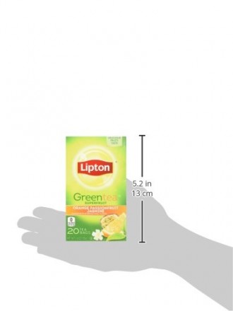 Lipton Green Tea Bags, Orange Passionfruit Jasmine 20 ct
Липтон зелёный чай, "А. . фото 5
