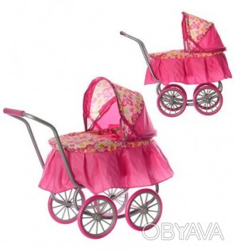 Обворожительная коляска с прелестным балдахином создана для юных принцесс. Она о. . фото 1