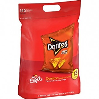 Doritos Nacho Cheese Flavored Tortilla Chips, 12 Singles
Чипсы Доритос Начо Чиз. . фото 3