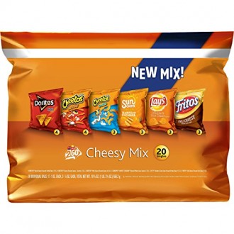 Frito-Lay Cheesy Mix Variety Pack, 20 Count
Чипсы "Сырный микс" 20 пачек (США А. . фото 2